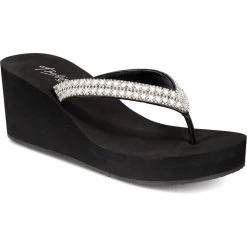 Brand new 🎁 Thalia Sodi Emira 👩 Womens Faux Leather Embellished Wedge 🩴 Sandals 🎉