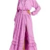 Outlet ✨ Hemant & Nandita 👩 Womens Smocked Boho Maxi 👗 Dress 🔔