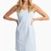 Buy 😍 Southern Tide Baxlee Seersucker V-Neck Shift 👗 Dress in Sky Blue - 👩 women 🔔