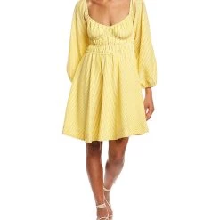 Budget 🔥 MAISON TARA Seersucker Mini 👗 Dress - 👩 women ❤️