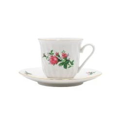 Best Sale ⭐ Lynns Limited Edition: Vintage Bloom Cups & Saucers Set ⌛
