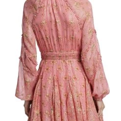 Best Pirce 🎁 Hemant & Nandita Metallic Floral Mini 👗 Dress in Coral - 👩 women 🤩 -Maison Tara Sales 7b6ea2af0f144ca6b57cc3f548958d38 1080x