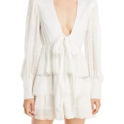 Flash Sale ๐ฅฐ Hemant & Nandita ๐ฉ Womens Tiered Eyelet Mini ๐ Dress ๐