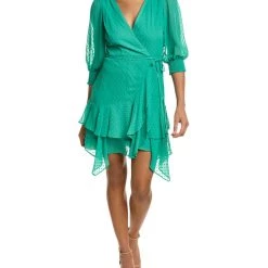 Maison Tara Sales 17 Best deal ๐ MAISON TARA Eve Clipped Dot Chiffon Mini ๐ Dress - ๐ฉ women โญ