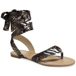 Promo ✔️ Thalia Sodi Joleyn 👩 Womens Printed Thong Slingback 🩴 Sandals 🥰