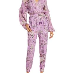 Coupon 🛒 Hemant & Nandita 👩 Womens Metallic Ruffled Jumpsuit 😍